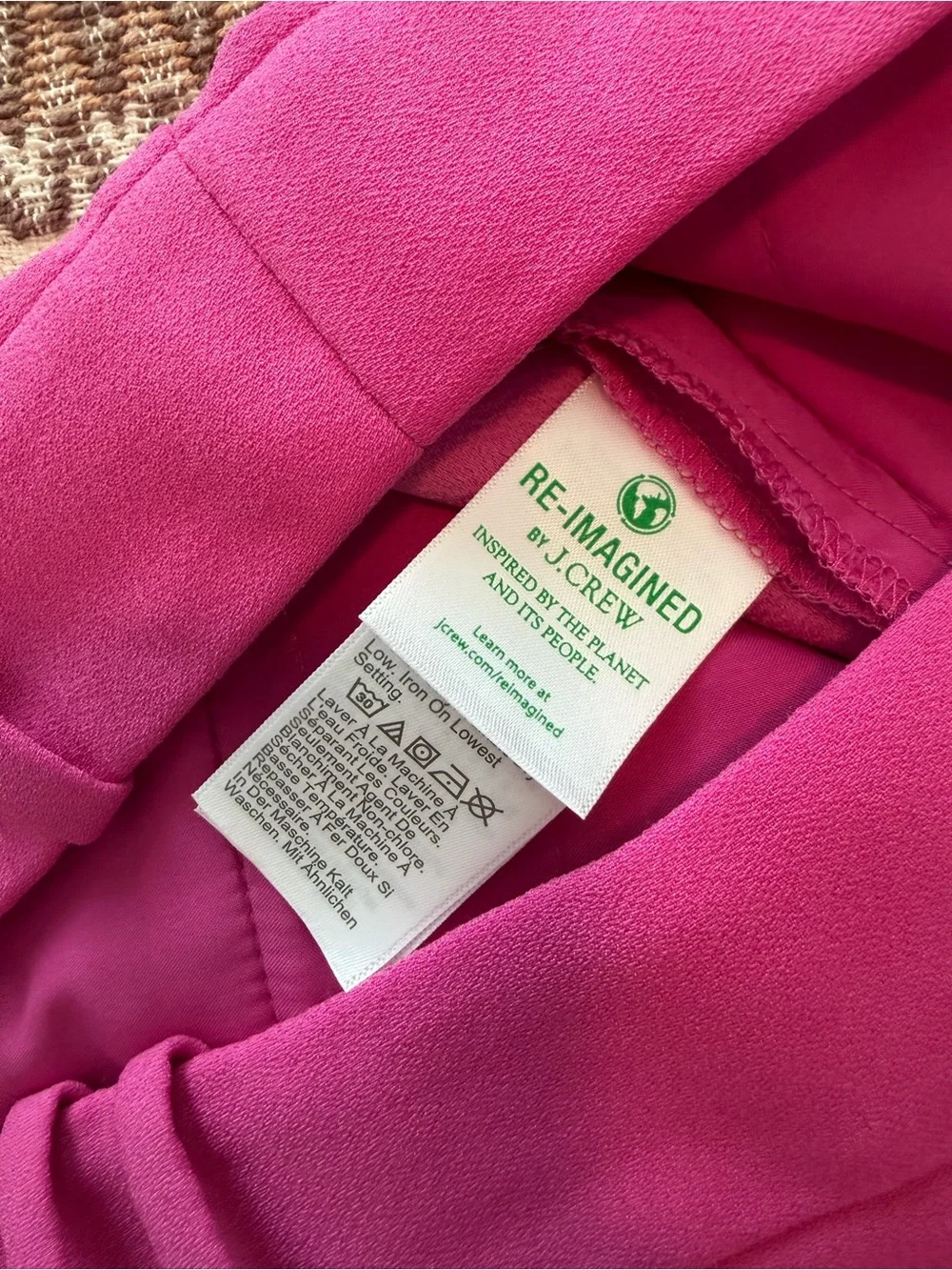 J.Crew Relaxed Drapey Crepe Trouser — Tall, Soft Azalea